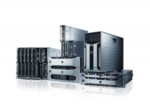 PowerEdge 11G server family featured on a white and gallery gray background.